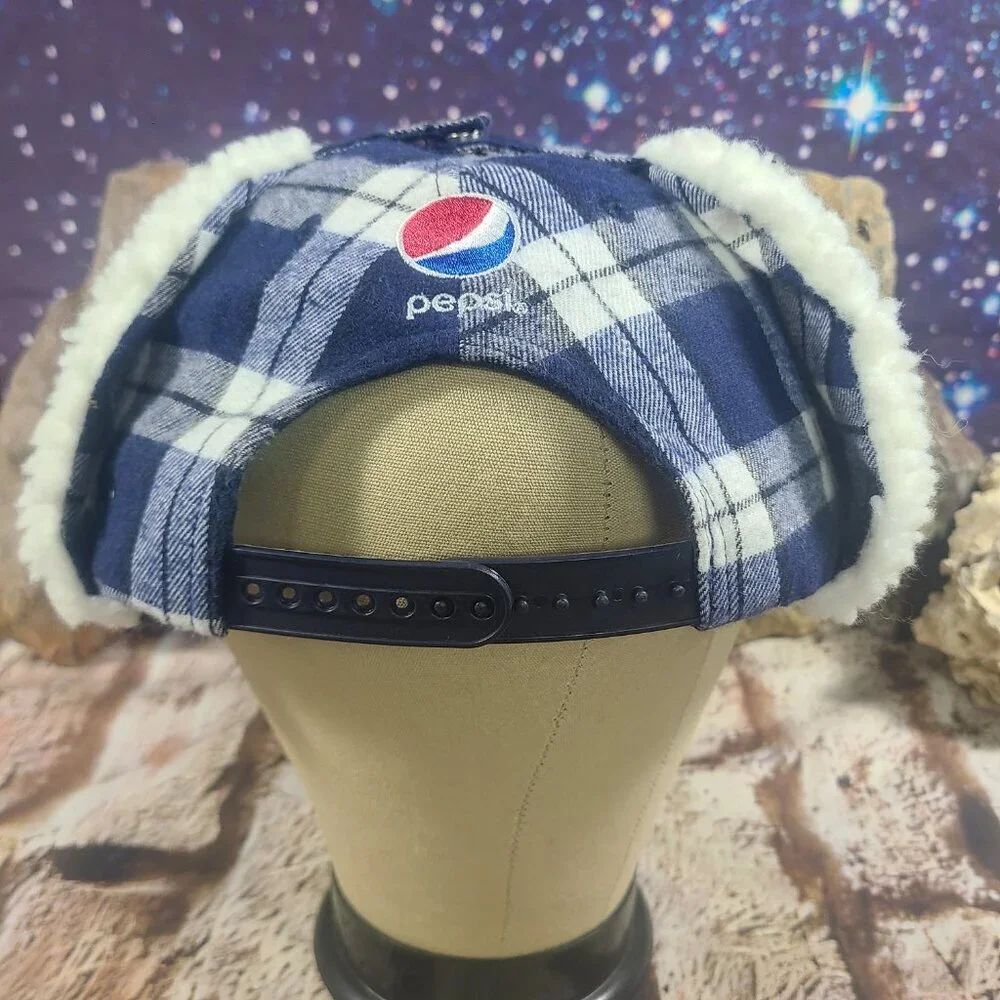 Plaid Bomber Fleece Winter Hat Ear Flaps  Minnesota Twins Pepsi Snapback MLB - Picture 15 of 15